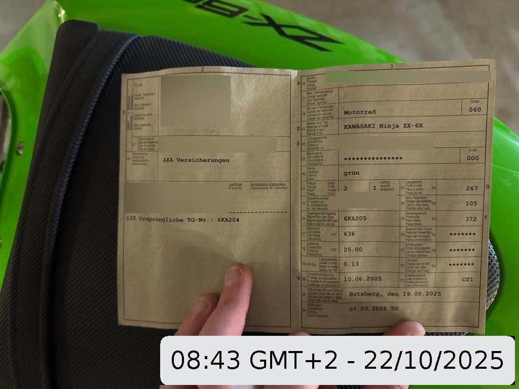 KAWASAKI Ninja ZX-6R (25kW), 34 PS - Autach.pl